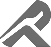 Минималистичный абстрактный логотип компании Агиуни ИИ в серых тонах на белом фоне